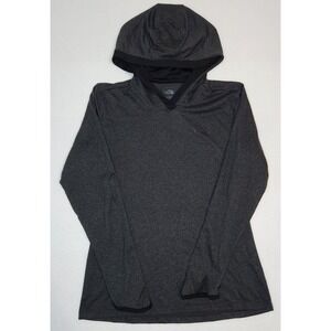The North Face FlashDry Pullover Performance Hoodie Black Gray Women's Size M